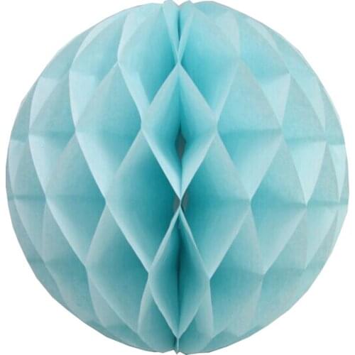 10pcs light blue Paper Honeycombs Ball Lantern baby shower decoration