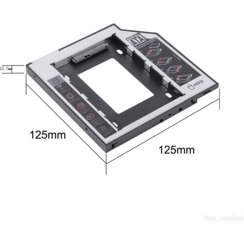 12.7mm SATA HDD SSD Hard Drive Disk Caddy/Bracket for ASUS P42JC P43E P50 P52 P52J P52JC P53 P53E P53SJ P550C P550CA P550CC