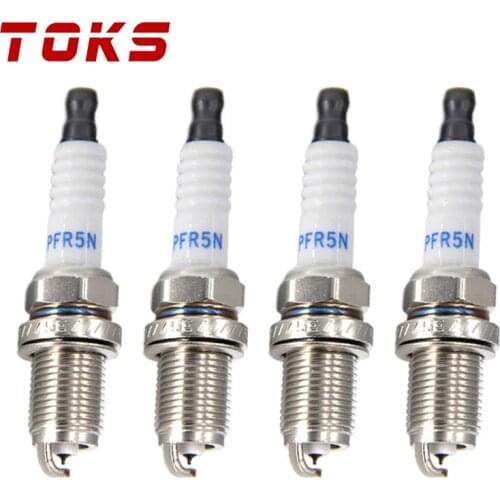 4x 27410-37100 Iridium Spark Plug PFR5N For HYUNDAI ELANTRA SANTE FE TUCSON KIA OPTIMA SONATA TIBURON 2741037100 27410 37100