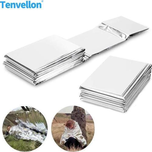 Emergency Blanket Disaster Relief Supplies thermal blanket Survival Space First Aid Sliver Rescue Curtain Military blanket