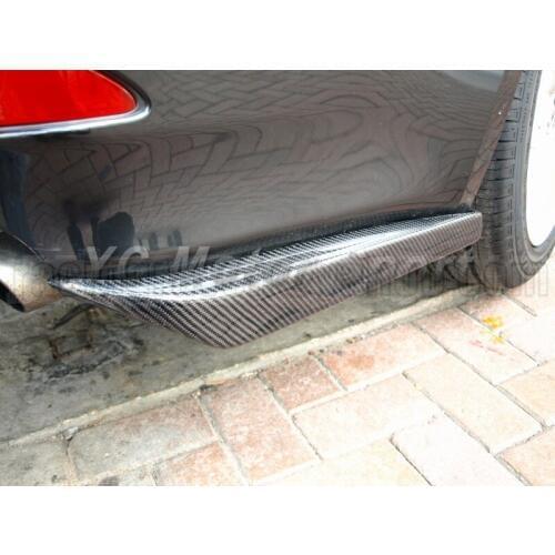Car Accessories Carbon Fiber Rear Bumper Spats Caps Fit For 2006-2010 IS250 IS350 Rear Bumper Splitter Spat Addon Extension