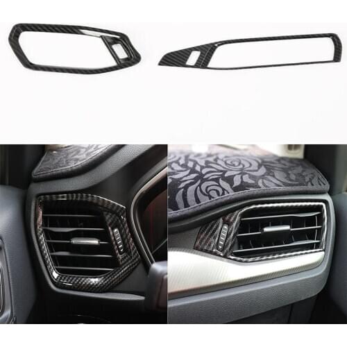 DNHFC Carbon fiber style of automobile side air outlet decorative frame For Ford Focus 2019 MK4 LHD