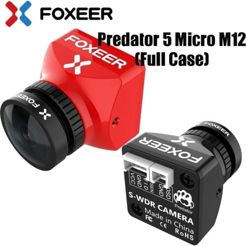 Foxeer Predator V5 Micro M12 1000TVL FPV Camera 16:9 4:3 PAL NTSC Switchable 1.7mm Lens 4ms WDR For Racing Drone