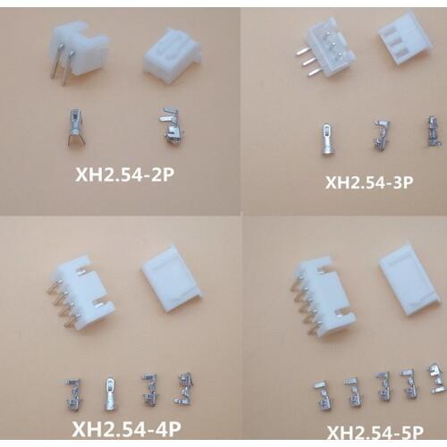 20sets XH2.54 2P 3P 4P 5P 6P 7P 8P 9P 10P 12P Connector 2.54mm XH 90 angle Header + Housing + Terminal for PCB Car