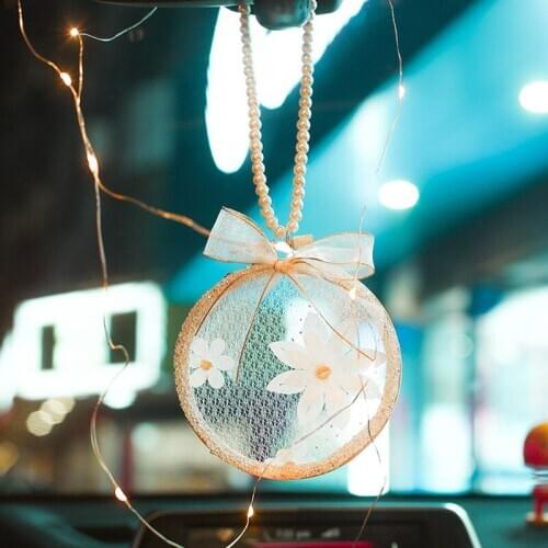 Beautiful Dream Catcher Flower Bamboo Ring Handmade Dreamcatcher Fashion Home Car Pendant Wall Hanging Decoration