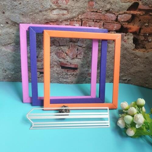 3D square photo album metal cutting mold, scrapbook, photo frame, photo album decoration, DIY handmade art