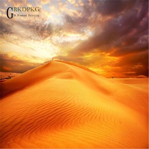 Landscape Diamond Mosaic Special Shaped Diamond Painting Cross Stitch desert 5D Diy Home Decoration Painting Wedding decoration