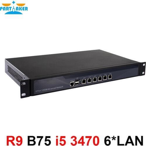 Mikrotik Router Firewall Hardware with 6 intel PCI-E 1000M 82583V Gigabit LAN Intel Quad Core i5 3470 3.2Ghz 1u firewall pfsense