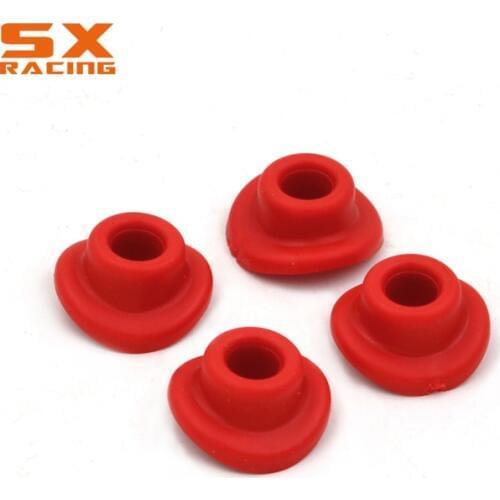 Motorcycle Red Blue Green Rubber Universal Silicone Air Valve Mud Guards Mouth Washers Gasket For KTM EXC HONDA CR CRF YZ KLX