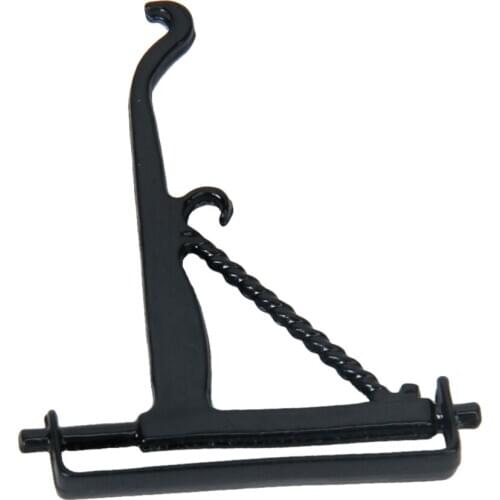 Newest 1:12 Dollhouse Miniatures Black Metal Plant Hook Hanger Pretend Play Wall Hanger Furniture Toys for Children 1: 6 Dolls