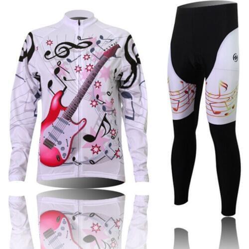 New Women Guitar Cycling Bike Bicycle Clothing Long Jersey Pants CC0201-5