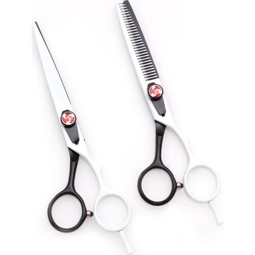 Cutting Scissors Hair 5.5" Hairdressing Scissors Japan Steel Thinning Shears Professional Salon Set of Tool 1018# Customize Logo