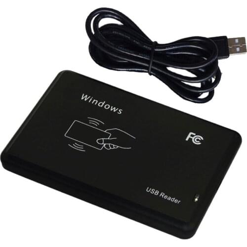 KINGJOIN RFID Reader EM4100 USB Proximity Sensor Smart Card Reader no drive issuing device EM ID USB for Access Control
