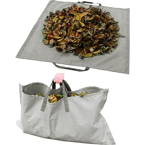 Garden Leaf Storage Bag Outdoor Lawn Yard Waste Tarp Container RecyclablebigDuty Gardening Tote Trash Pouch
