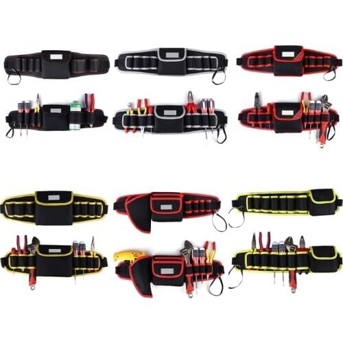 Electrician Drill Tool Bag Waist Pocket Pouch Belt Storage Holder Maintenance Kit