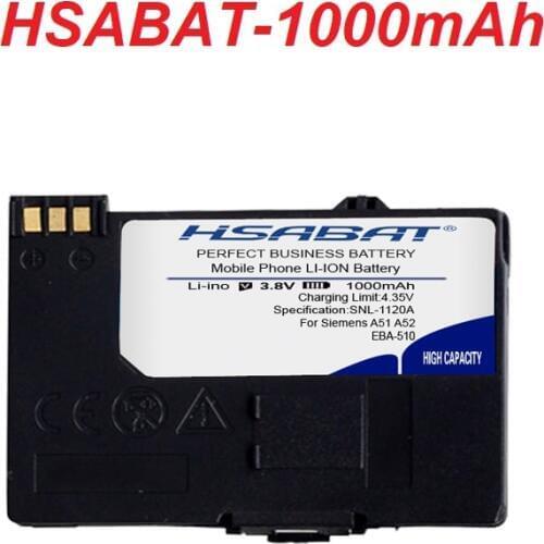 Top Brand 100% New 1000mAh EBA-510 Battery for Siemens A51 A52 A55 A56 A57 A60 A62 A65 A75 C55 C56 C60 C61 C70 C71 A70 S55