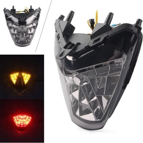Motorcycle Smoke Real Tail Light Waterproof LED Brake Turn Signals Taillight for HONDA CBR300R CBR250R CB300F