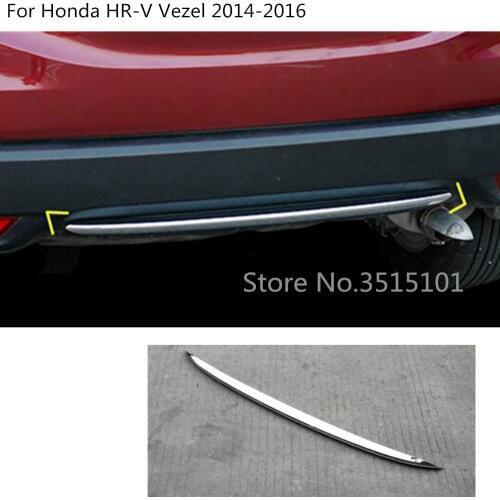 Car Body Protection Bumper ABS Chrome Trim Rear Back Tail Bottom Hoods Parts For Honda HRV HR-V Vezel 2014 2015 2016 2017 2018
