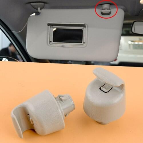 1 Pair Sun Visor Retainers Clips Hooks Fit for Infiniti QX56 QX60 JX35 Renault Koleos HC Nissan Armada Rogue X-Trail 96409-1MA0A