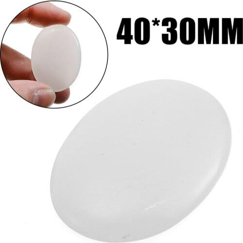 1pc 40*30mm Selenite Worry Stone Crystal Healing Massage Thumb Stones For Home Decorations