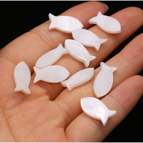 10pc/lot Natural Mother Of Pearl Shell Beads White Loose Shell Beads for Necklace Earrings Jewelry Making Supplies