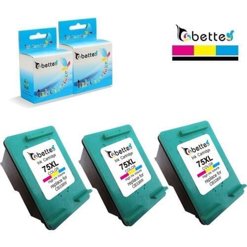 3X Ink Cartridge for hp 75XL 75 CB338W Officejet J6450 J6480 J6488 Deskjet D4200 D4245 D4260 D4263 D4268 D4300 D4360 D4363 D4368