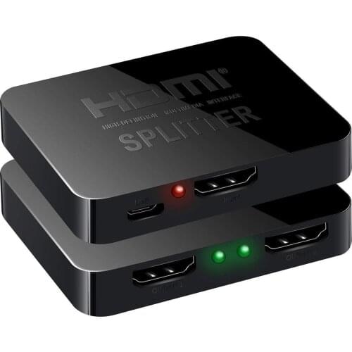 4K HDMI Splitter HDCP Full HD 1080p Video HDMI Switch Switcher 1X2 Split 1 in 2 Out For HDTV DVD PS3 Xbox