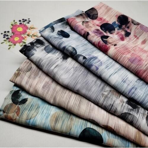 Chiffon Fabric Flower 50D Cosplay Dress Shirt Material Breathable DIY Blouse Sewing Fabric