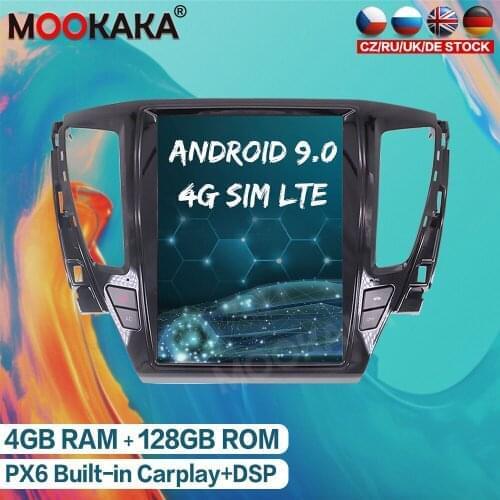 For MITSUBISHI PAJERO Sport 2016 - 2019 Android 9.0 128G Car Radio Multimedia Player Tesla Style GPS Navigation Stereo Head Unit