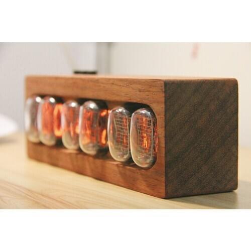 NIXIE Clock Glow Tube Clock IN12 Glow Clock Rosewood