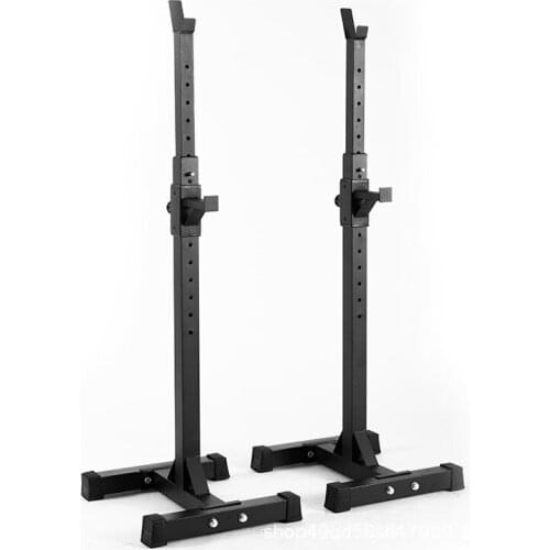 Black High-quality Steel Split Squat Barbell Rack
