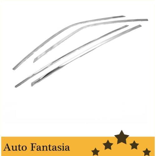Chrome Side Window Top Trim Strip Steel for Ford S-MAX