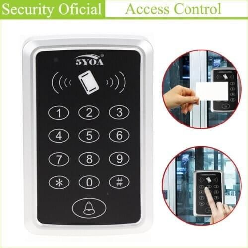 ID/IC Access Control Door Card Wiegand Reader Access Control Keypad WG26 Output RFID Key Card Controller Digital Password Unlock