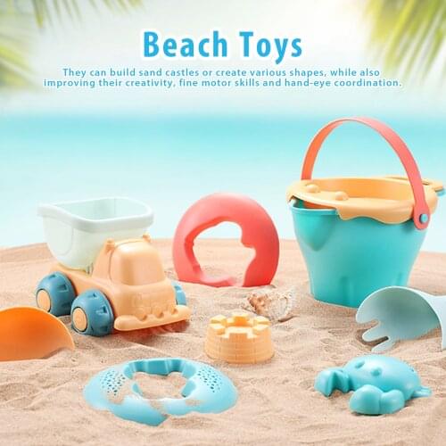 1Set Beach Toy Sand Set Sand Play Sandpit Toy Summer Outdoor Toy Children Sand glass Shovel Tool Gifts Beach Sea Sand Toys Gift