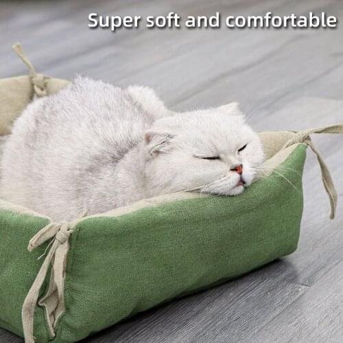 Pet Cat Mattress Bandage Natural Style Cute Cat Litter Washable Mat Cat Comfortable Bed Easy to Clean Dropship Cat Supplies