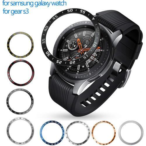 Metal cover For Samsung Galaxy Watch 46mm/42mm/Gear S3 Frontier/Classic sport galaxy watch Adhesive Cover band strap Accessories