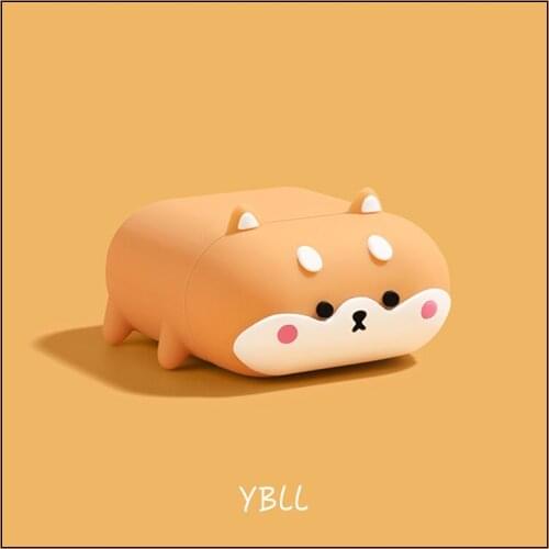 Soft Wireless Case For Apple Airpods Pro Earphone Silicone Headphones Cases For Airpods 2/3 Protective Cover Cartoon Corgi