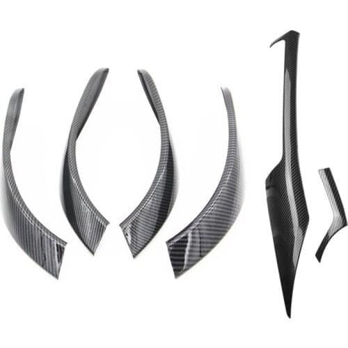 NewCarbon Look Interior Door Handle Cover for BMW 3 Series F30 F31 & Carbon Fiber Look Interior ABS Trim for BMW F30 F34