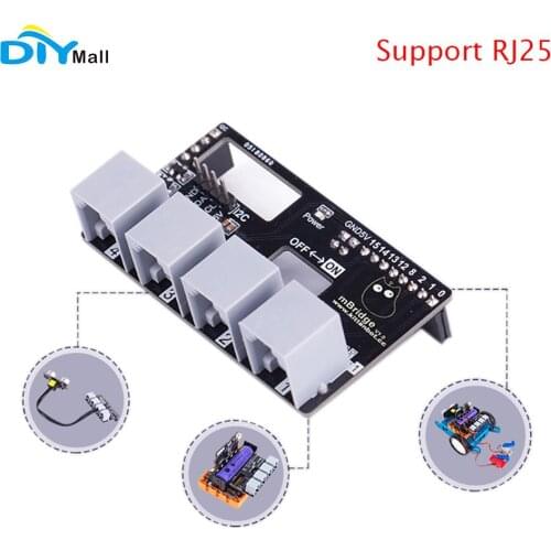 MBridge Expansion Board Compatible With RJ25 Sensor Module Support Makecode for Microbit Robotbit