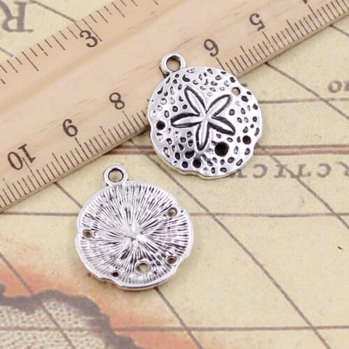 10pcs Charms Shell Starfish 25x21mm Tibetan Silver Color Pendants Antique Jewelry Making DIY Handmade Craft