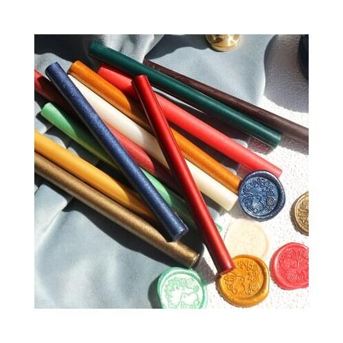Round Seal Wax Stick Wax Seal Stamps for Wedding Party Invitation Card Sealing Stripes Seal Dedicated Christmas Decoration Gift
