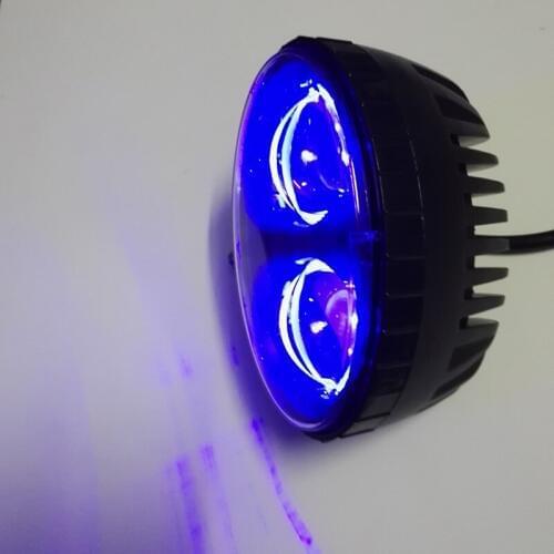 Blue LED Spotlight Spot Lamp Working light Headlight DC 12V-80V Wide Voltage For Forklift Truck Golf