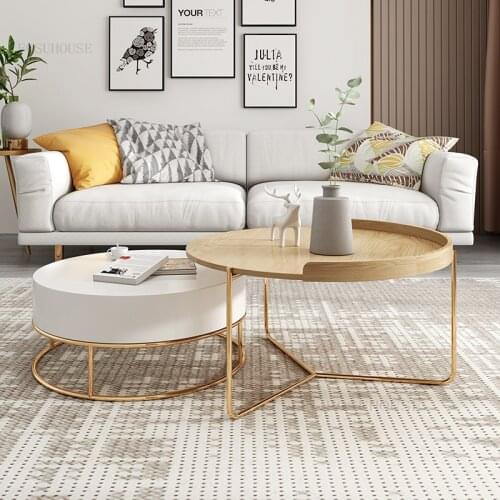 Nordic Living Room Apartment Coffee Tables Creative Balcony Hotel Lobby Tea Table Simple Modern Restaurant Dormitory Endtable