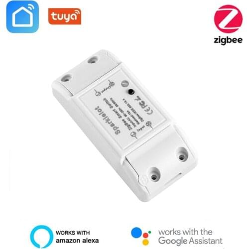 Tuya Zigbee 3.0 10A DIY Smart Wireless Remote Switch Breaker Light Controller Module Smart Life With Alexa Google Home Assistant