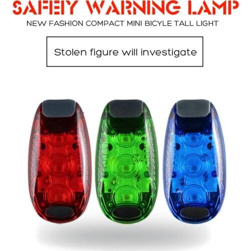 Waterproof LED Safety Light Clip On Bike Backpack Hightlights for Runners Dogs Bike Walking Portable Safety Warning Lights