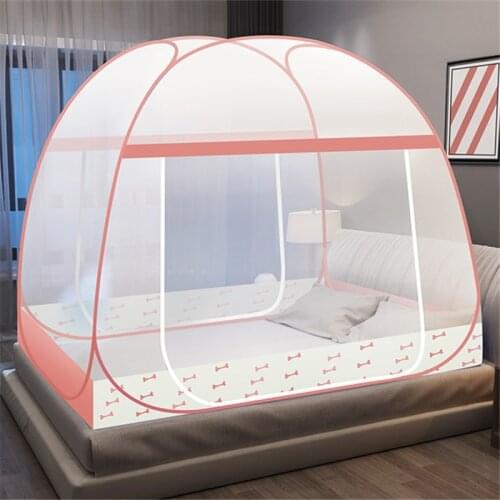 Wave Anti-mosquito Cloth Household Mosquito Net Full Bottom Single Door Summer Bed Tent Portable Netting Canopy Encryption 1PC