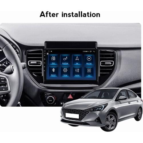 Octa-core Android 10 4G Net For Hyundai Solaris 2 II 2020 - 2021 Car Radio Multimedia Video Player Navigation GPS Carplay RDS BT