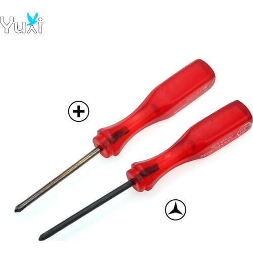 YuXi 2pcs Triwing Tri-Wing + Cross Wing Screwdriver Screw Driver for Wii GBA SP for DS Lite NDSL Repair Tool
