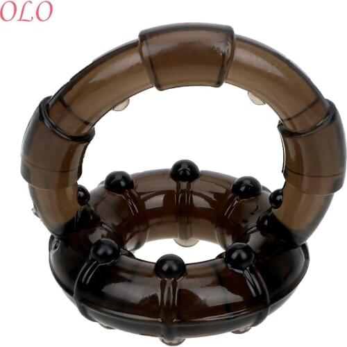 IKOKY Erotic Cock Ring Sex Toys for Men Penis Ring Male masturbation Delay Ejaculation Elasticity