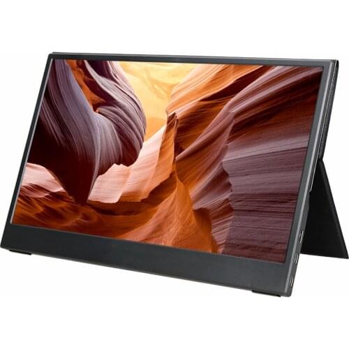 15.6 inch Portable Touch Monitor Computer External Display USB-C HDMI Business Gaming Screen with Smart Cover